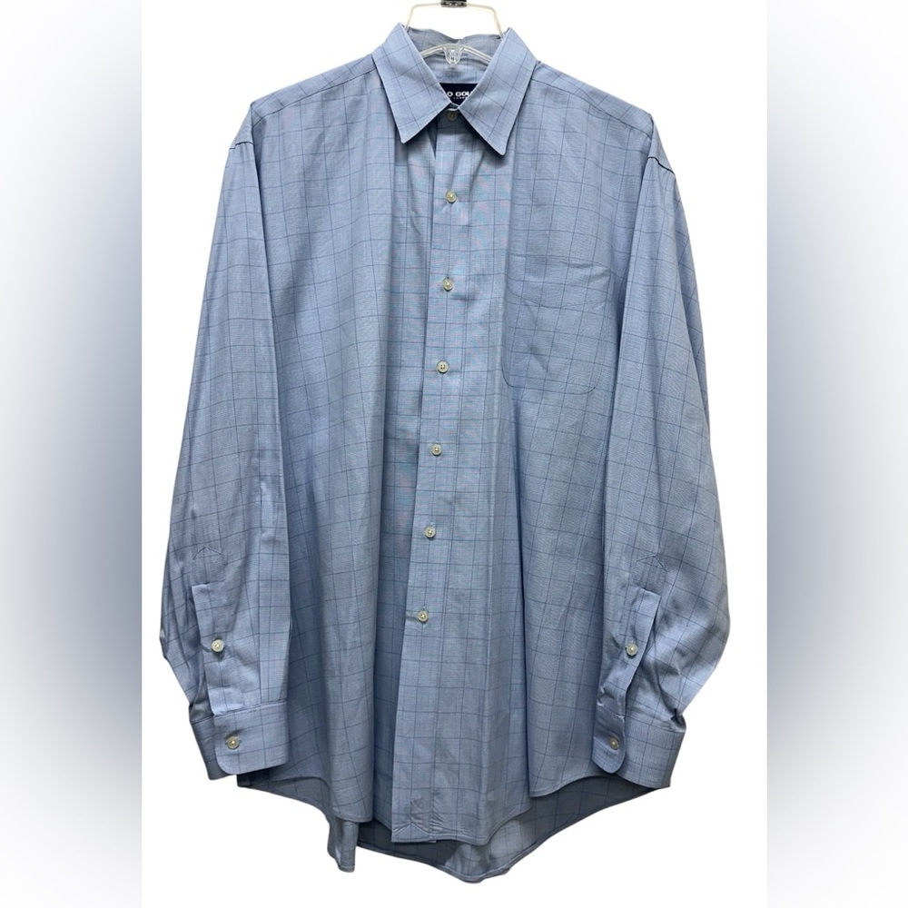 Ralph Lauren Polo Golf Button Down Long Sleeve Shirt Mens M Lofting Cotton Blend